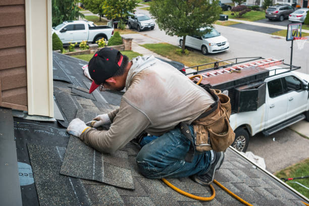 Professional Roofing technician working in Winslow, IN